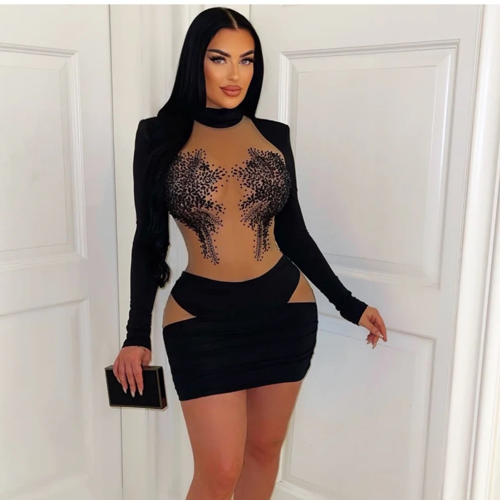 🖤Black diamond dress 🖤